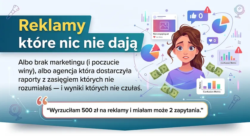 Reklamy które nic nie dają — brak marketingu albo raporty których nie rozumiesz